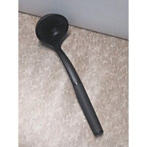 KitchenAid Ladle Server Spoon Large Oval Black Heat-Resistant deep 12"
